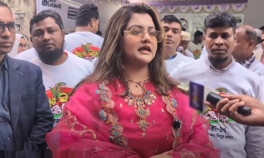 ধানের শীষের প্রচারণায় নামলেন হুমায়রা সুবহা