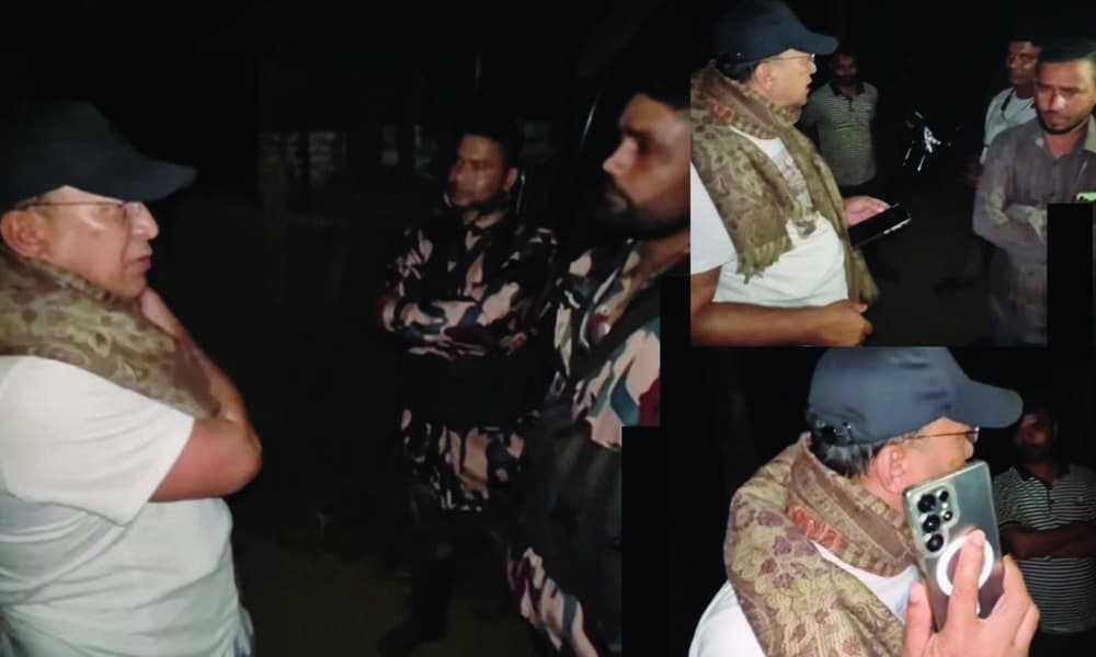 সীমান্তে গভীর রাতের অভিযানে এমপি জসিম উদ্দিন, আটক কয়েকজন