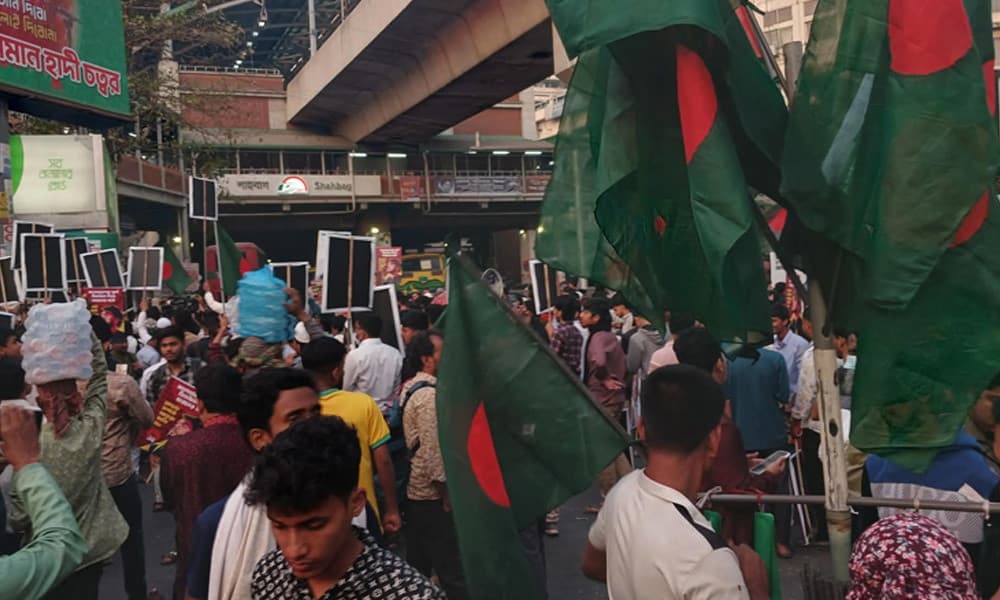 শাহবাগ মোড় অবরোধ