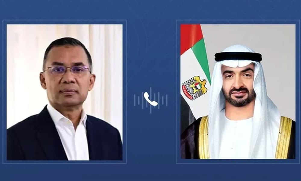 আমিরাতের প্রেসিডেন্টের সঙ্গে তারেক রহমানের ফোনালাপ