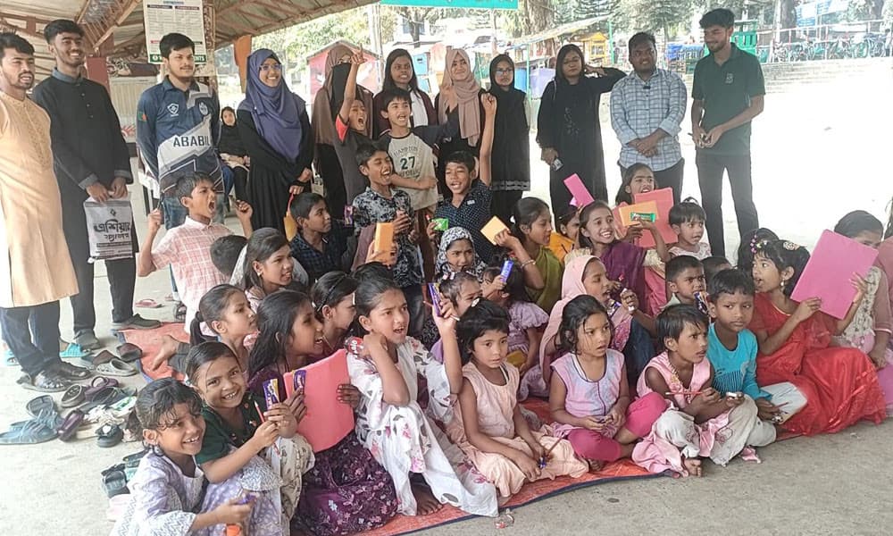সুবিধাবঞ্চিত শিশুদের নিয়ে ব্যতিক্রমী আয়োজন