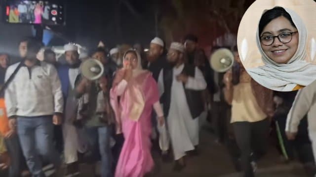 ডা. মাহমুদা মিতুর নেতৃত্বে ঝালকাঠিতে জামায়াতের নির্বাচনী মিছিল